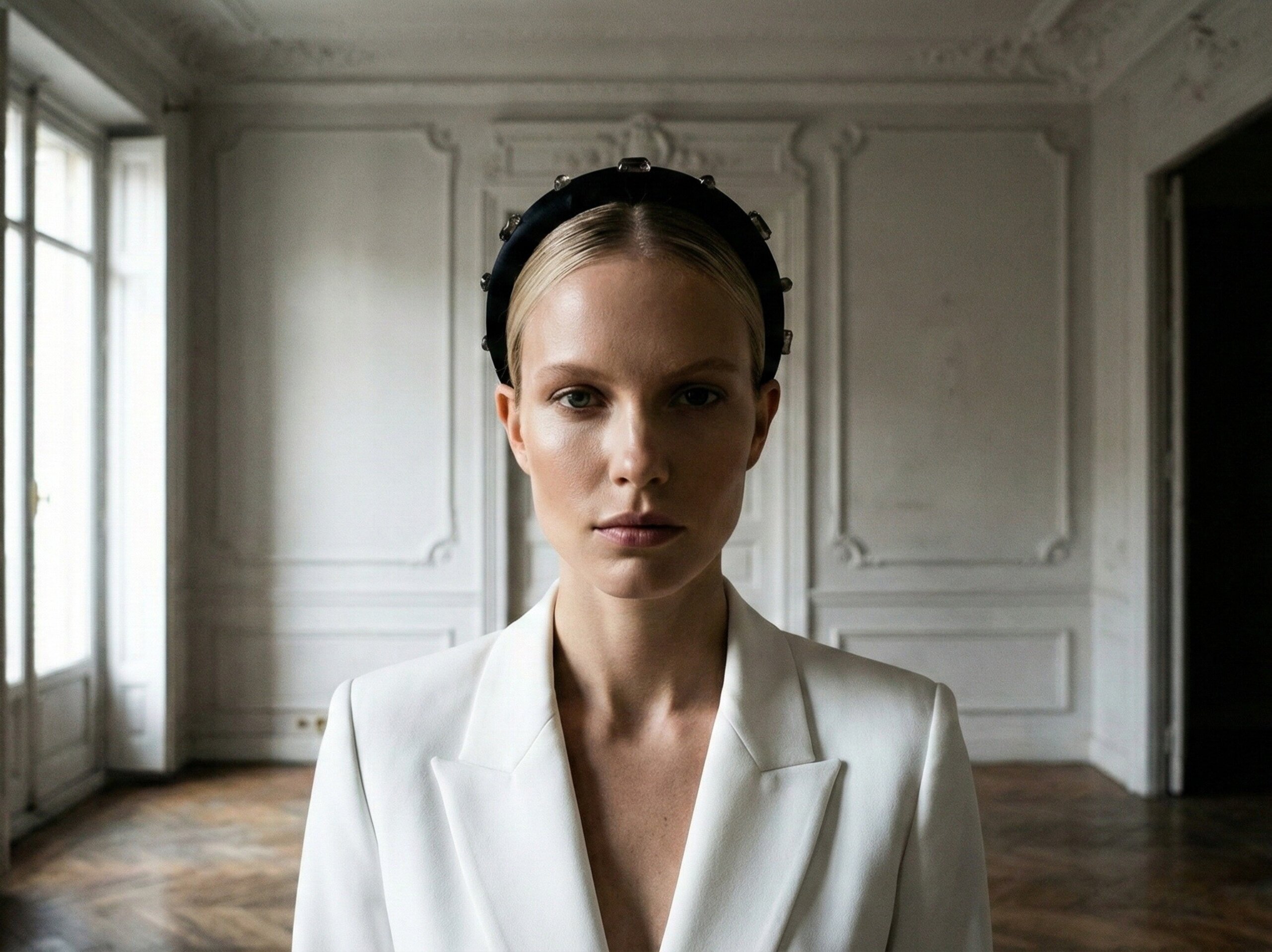 Diadema terciopelo Black smoke - 1